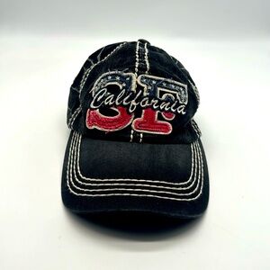 Vtg Y2K San Francisco California Embroidered Yukon Strap Distressed Baseball Hat